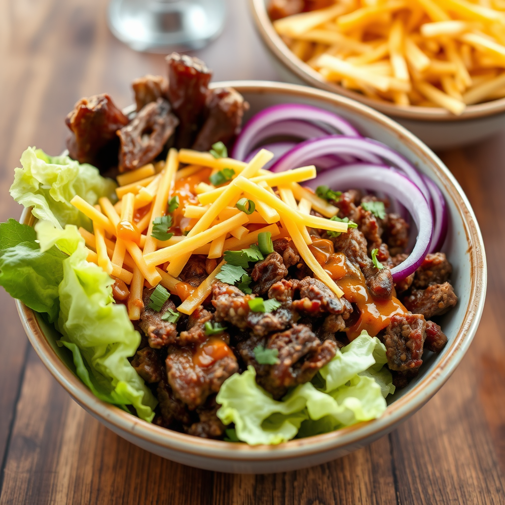 Tex Mex Bowl with house made Chipotle Dressing 
