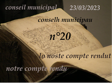 Notre compte-rendu n° 20 Lo noste Compte rendut