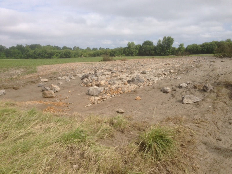 Las Barralhas retortelh aigat 12 junh de 2018 - Lasbarrailles méandre crue 12/06/2018.