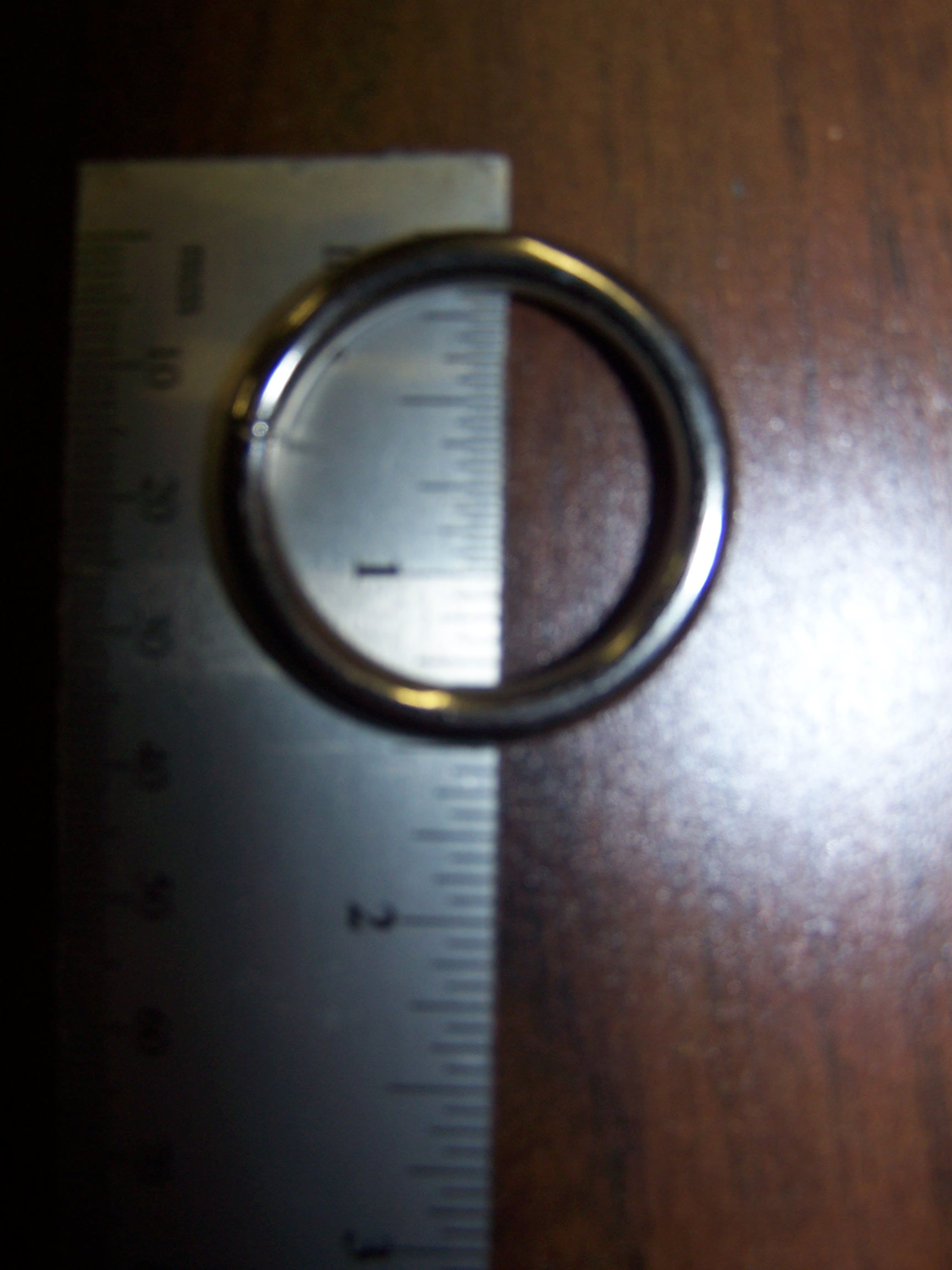 1 1/8" Nickel Plated Rings - 10 Pack