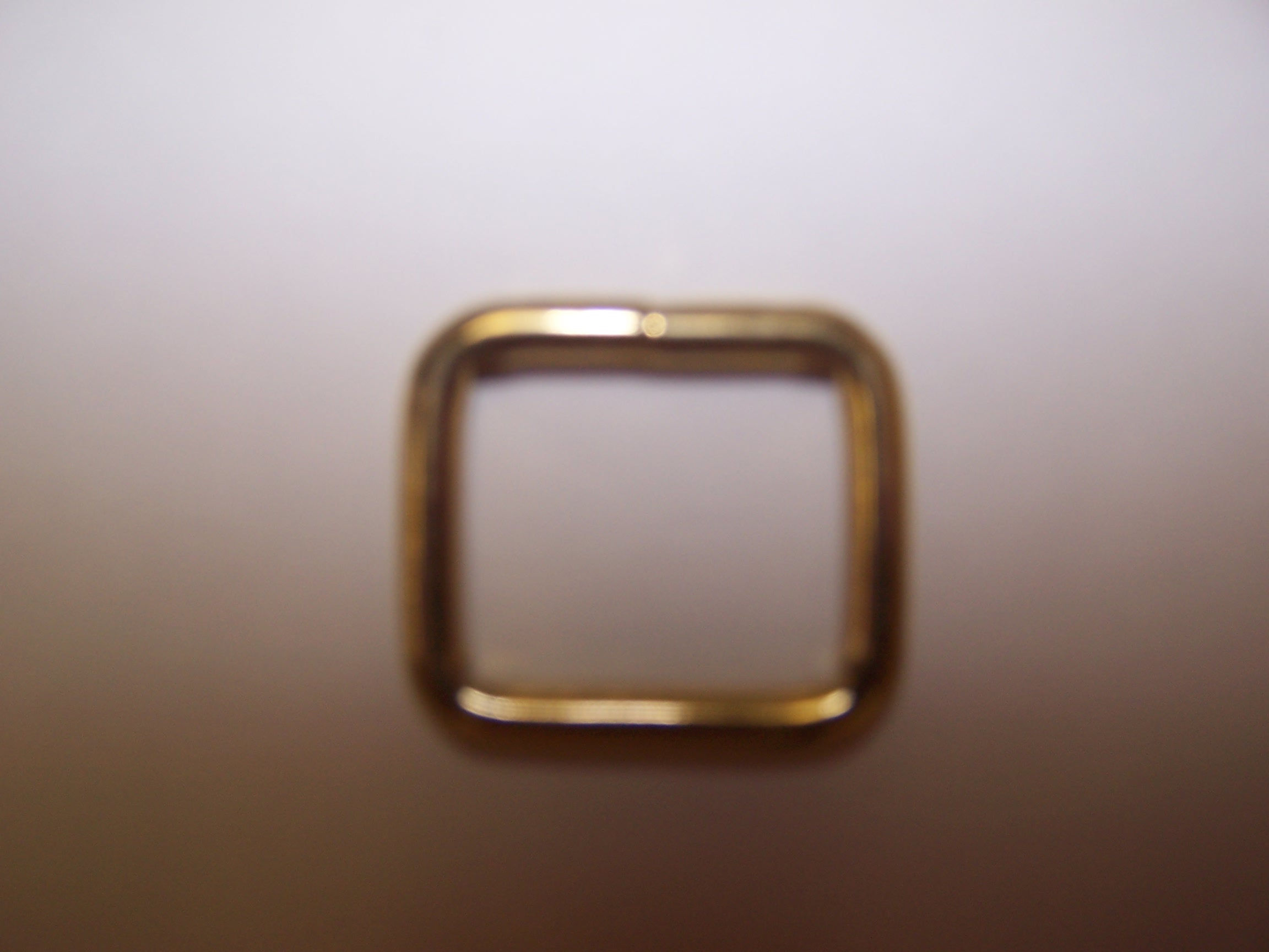 1" Brass Plated Squares