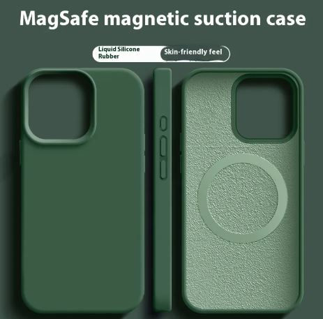 Miniatura: Magnetic Liquid Silicone  Magsafe Case For iPhone