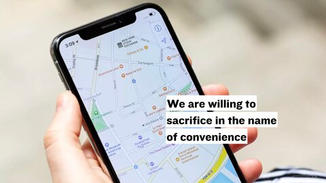 The contrast from the past to now is how willing we are to give up and sacrifice in the name of convenience. We sacrifice our privacy, our health, our money, and our enjoyment in our constant search for convenience.