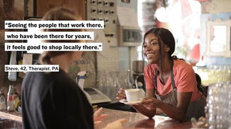 People expressed to us that it feels good to shop local.