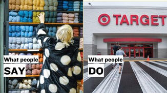 People say they want to shop local more, and they enjoy it- but when push comes to shove, they take their business to large chains and big box stores.