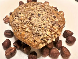 Muffin de avelã e ameixa