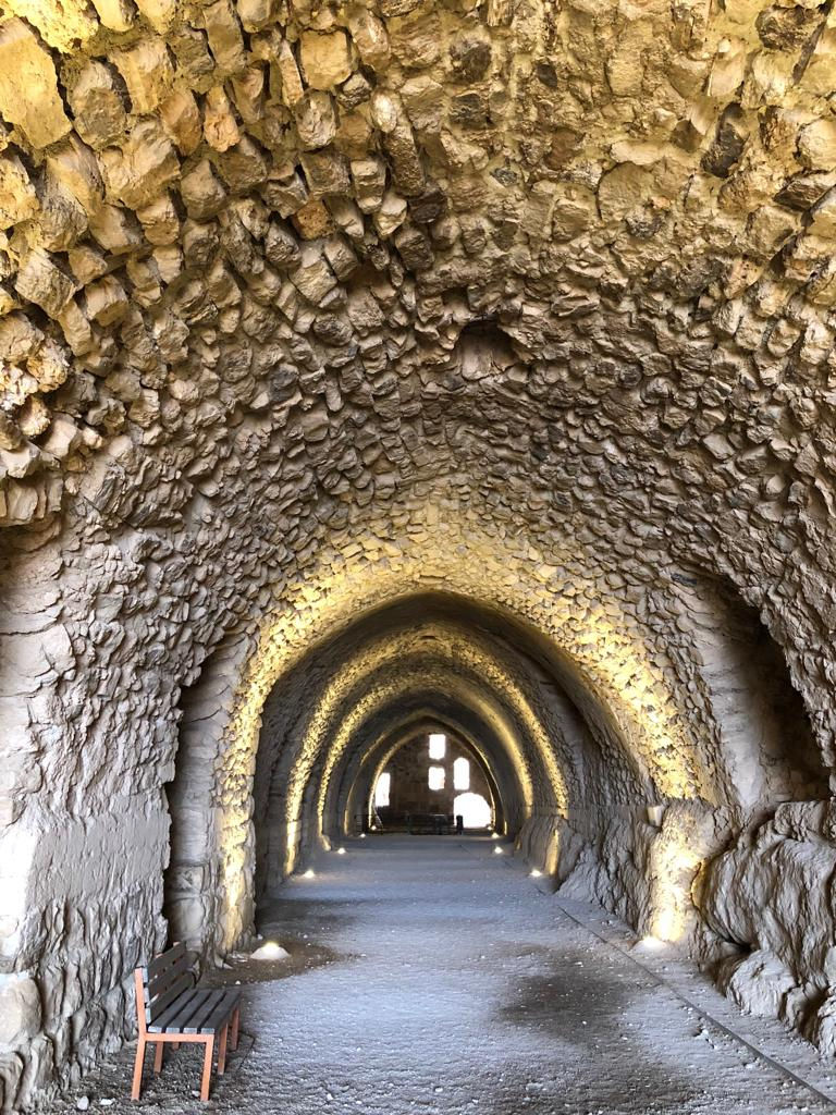 Una galleria del castello di Kerak