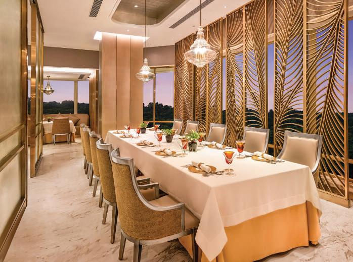 Located at the top of ITC Maurya, Avartana is a progressive South Indian fine-dining experience. Its modern, contemporary décor with Southern motifs creates a warm, elegant ambiance. Its award-winning menu draws on rich South Indian heritage