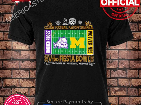 Horned Frogs vs Michigan Wolverines 2022 College football playoff Semifinal Vrbo Fiesta Bowl shirt