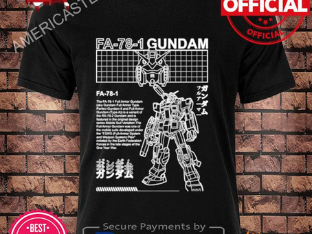 Gundam Fa 78 1 Black And White Mobile Suit Gundam shirt