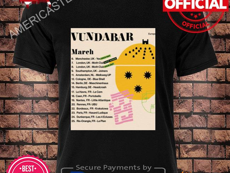 Vundabar European Tour 2023 Dates 15 March Shirt