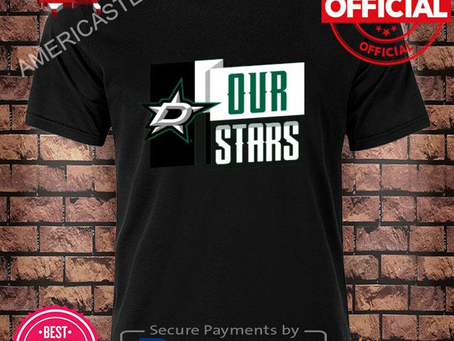 Americastee - Kelly green Dallas stars ice cluster shirt