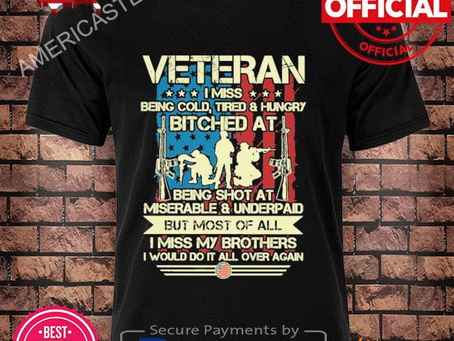 Veteran bitched at shirt