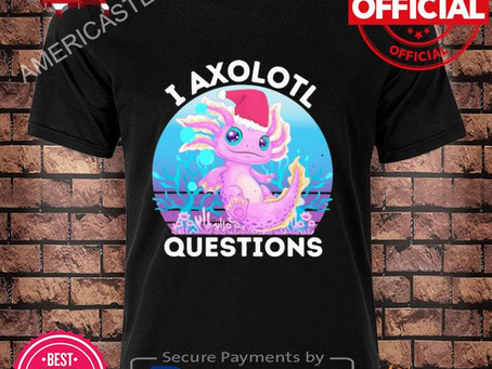 Santa I axolotl questions merry Christmas sweater