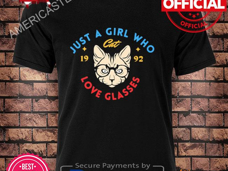 Americastee - Premium Just a girl lovers cat & coffee shirt