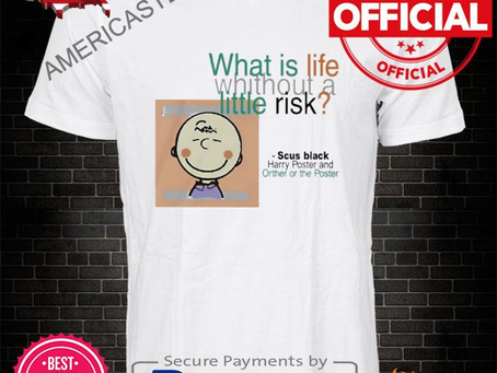 Americastee - Official Snoopy what is life without a little risk shirt