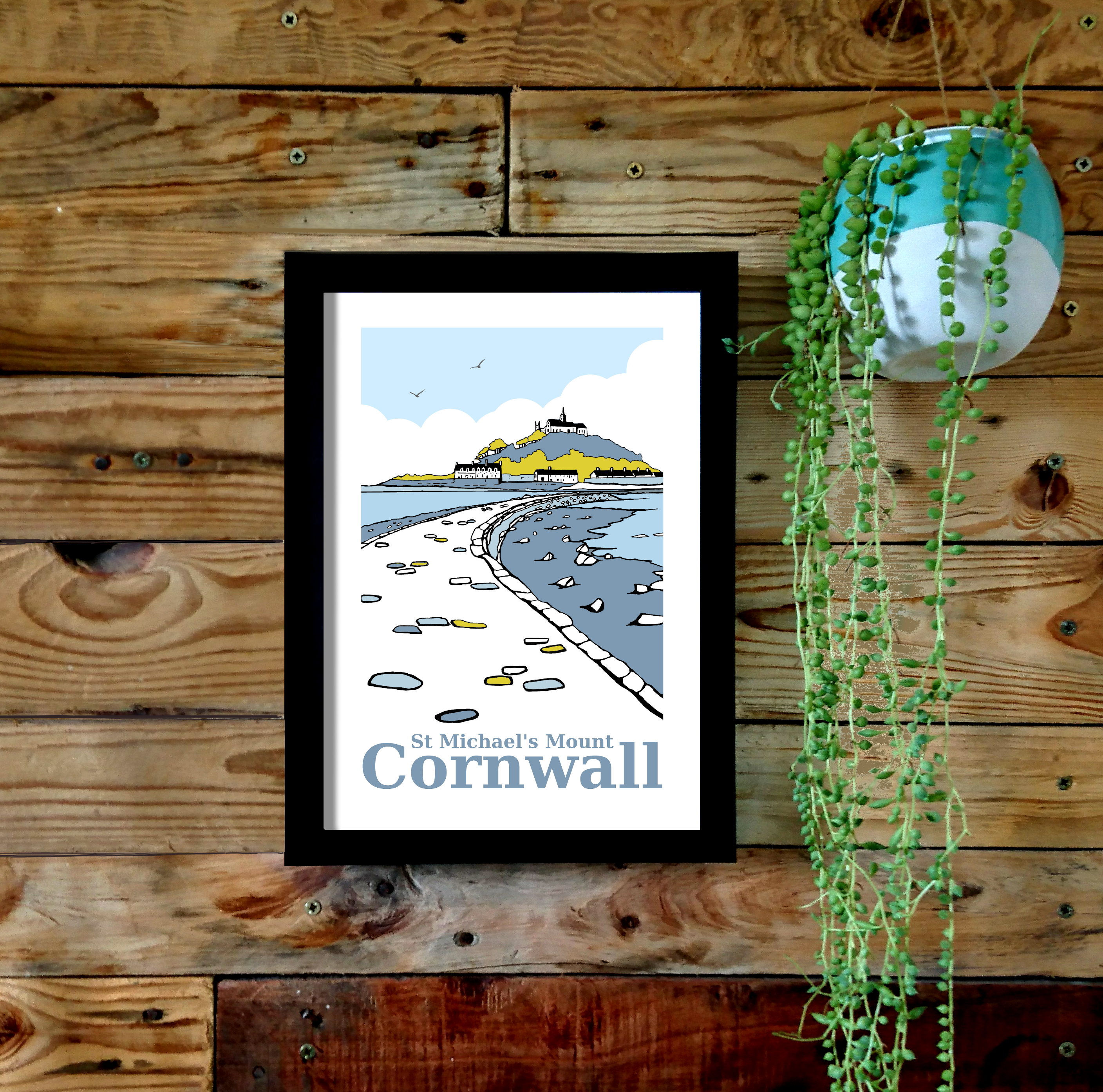 St Michael's Mount A4 or A3 UNFRAMED print