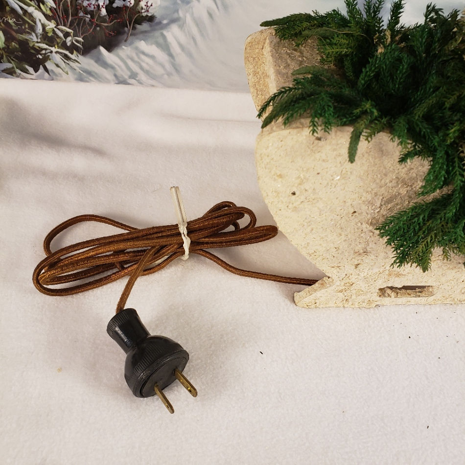 Thumbnail: Charming Antique Mica Sled with Lightbulb Santa
