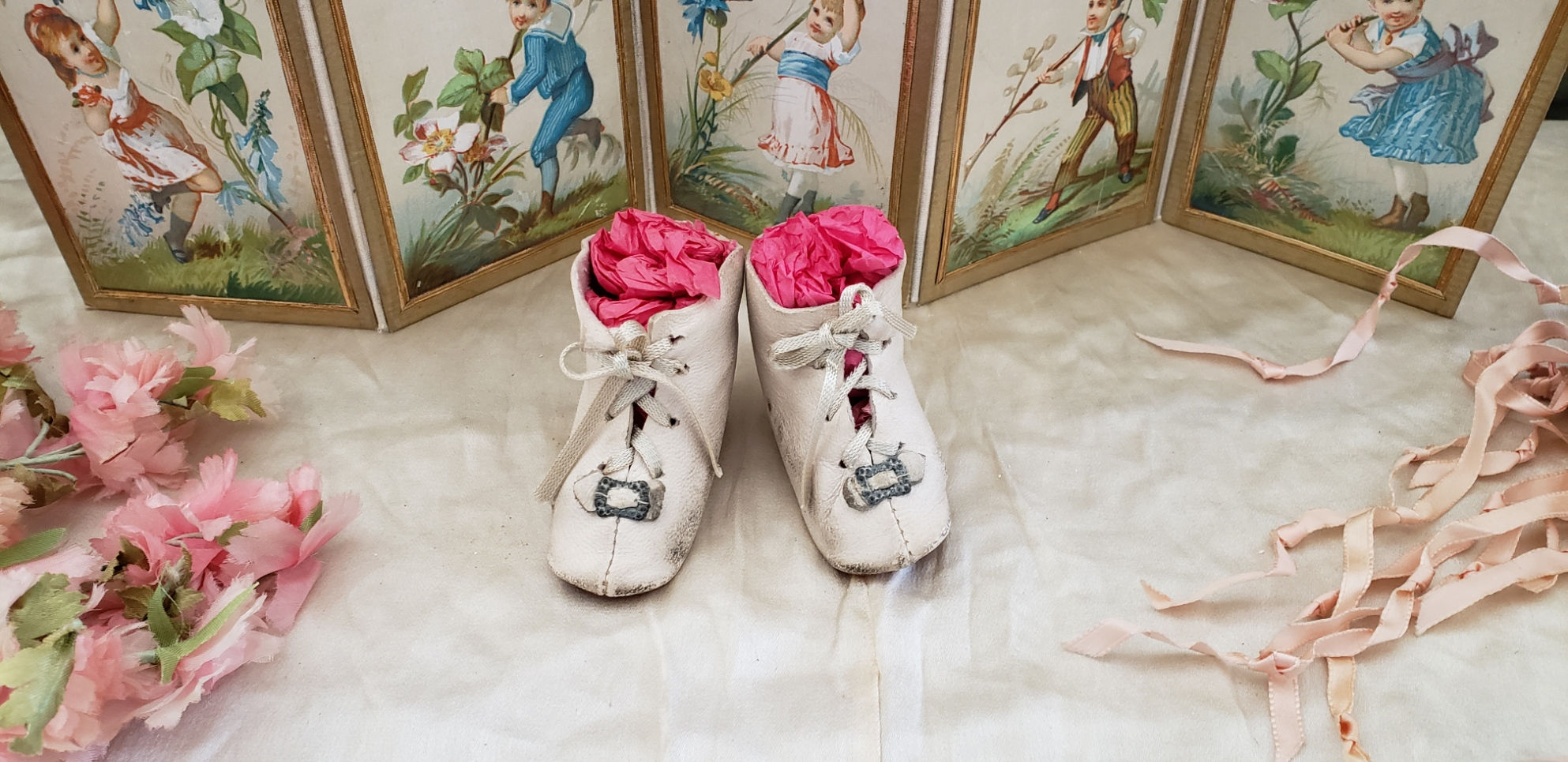 White Low Cut Doll Boots