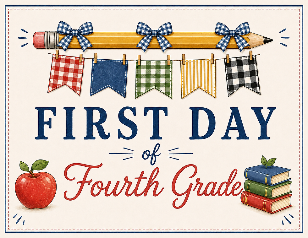 Thumbnail: Classic School Days First-Day Photo Sign Collection