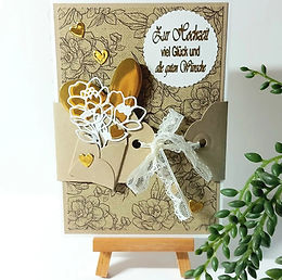 Vintage-Hochzeitskarte