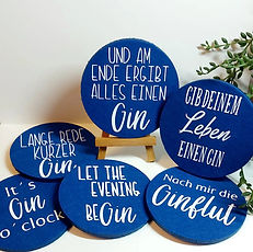 Filzuntersetzer Gin