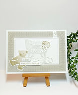 Babykarte in beige
