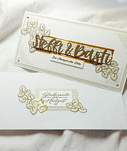 Hochzeitskarte mit passendem Umschlag