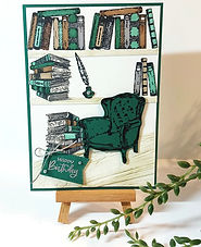 Bücherregal grüner Sessel