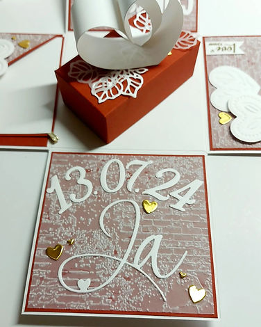 Explosionsbox zur Hochzeit