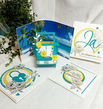 Explosionsbox zur Hochzeit Karibik