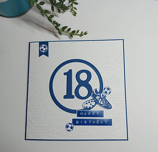 Doppel-Drehkarte zum 18. Geburtstag