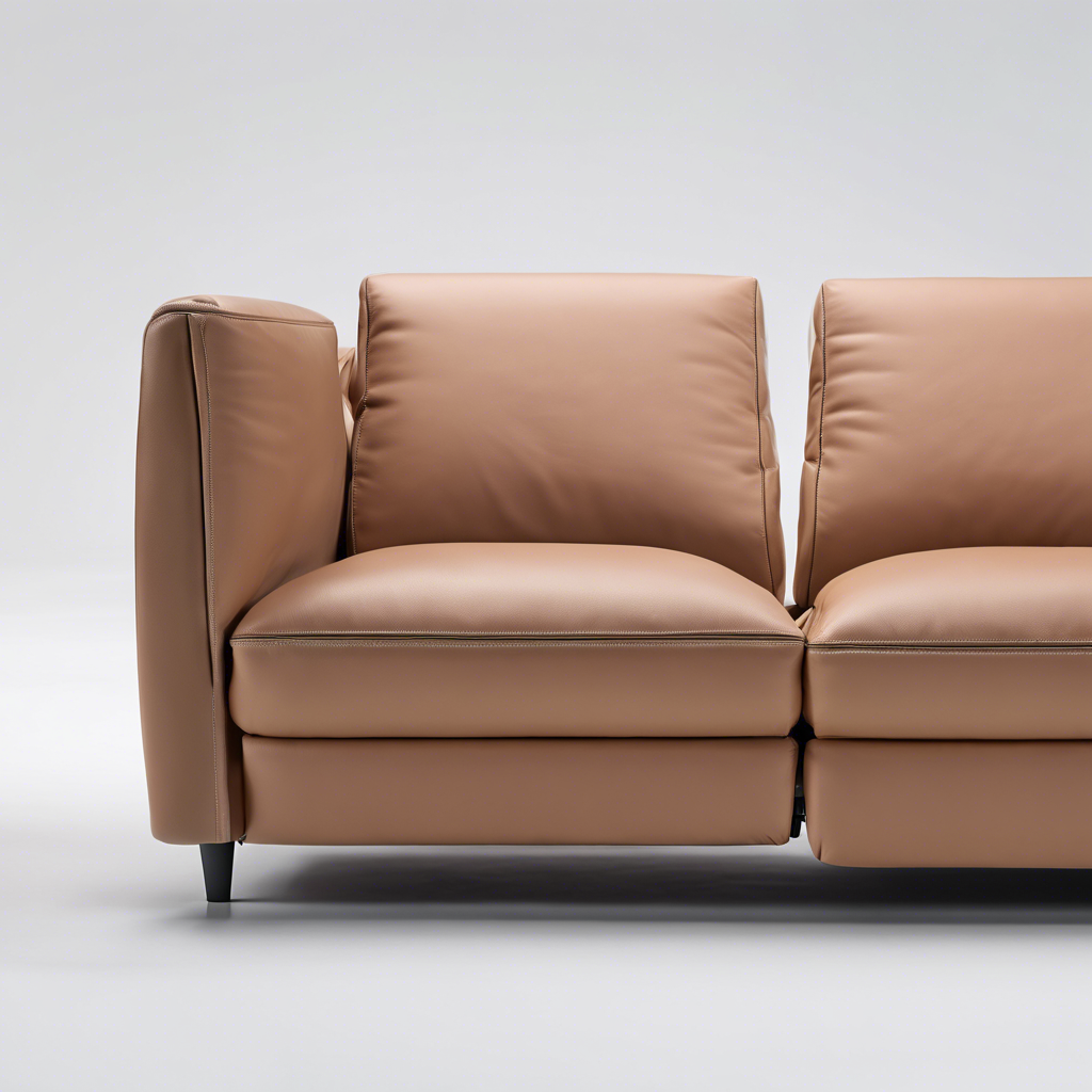 Leather Reclining Sofa