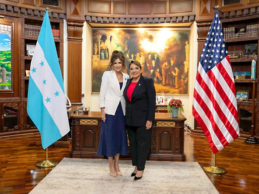 Xiomara Castro y Kristi Noem refuerzan cooperación bilateral entre Honduras y EE. UU.