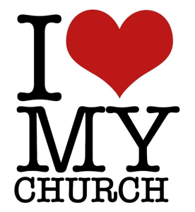 i love my church logo