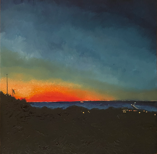 cliff sunset
