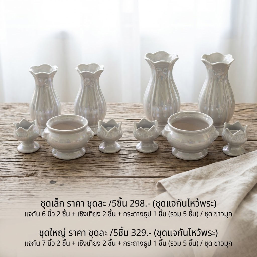 ชุดแจกันไหว้พระ