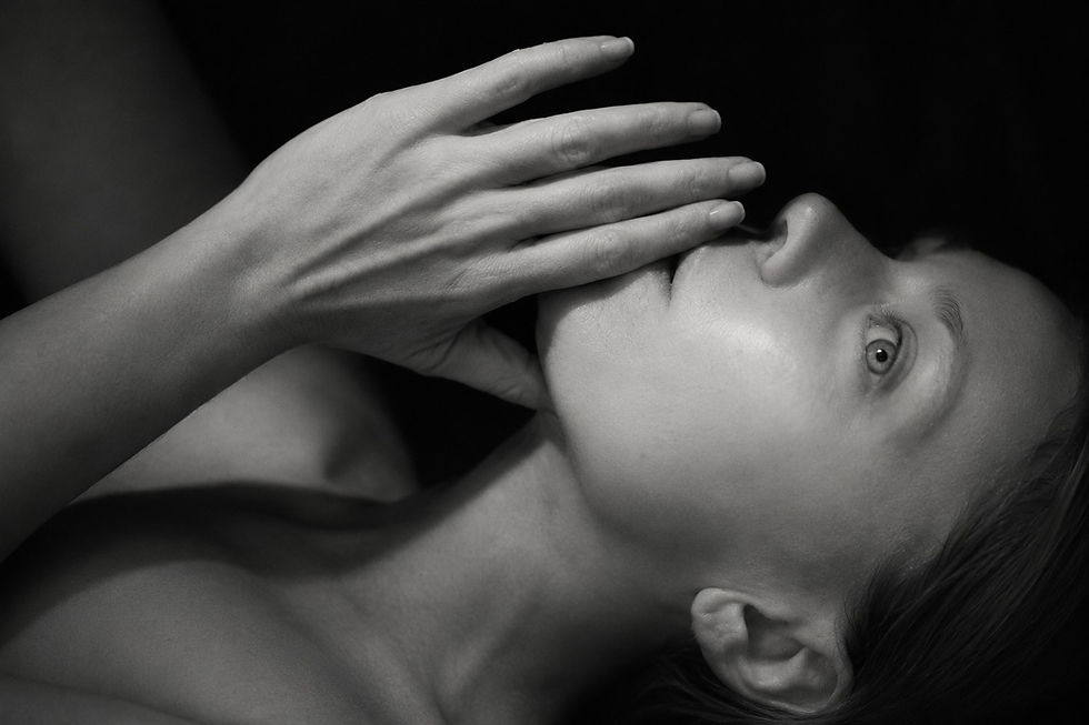 Self Portrait Hand Over Mouth_2022