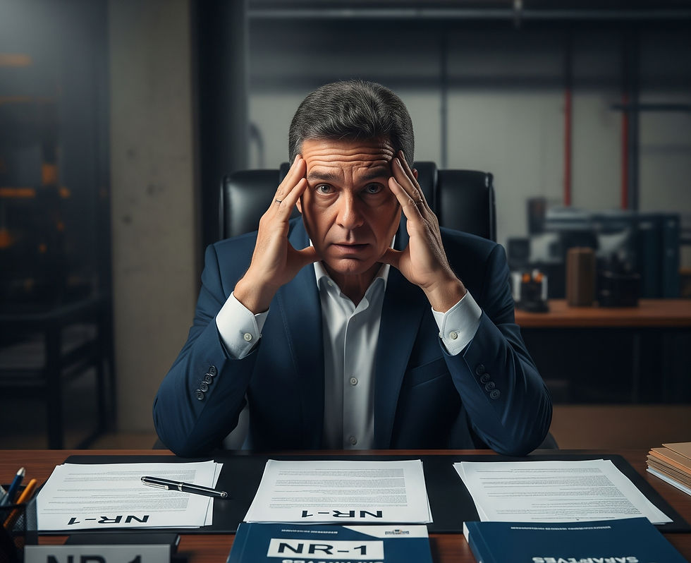 A não conformidade com a NR-1 pode aumentar os acidentes de trabalho, o que causa processos judiciais e pagamentos de indenizações por danos morais e materiais. Isso gera um grande e contínuo custo financeiro para as empresas.
