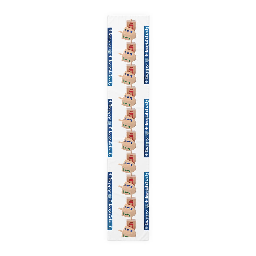 Thumbnail: Dreidel - Hanukkah - Table Runner (Cotton, Poly)