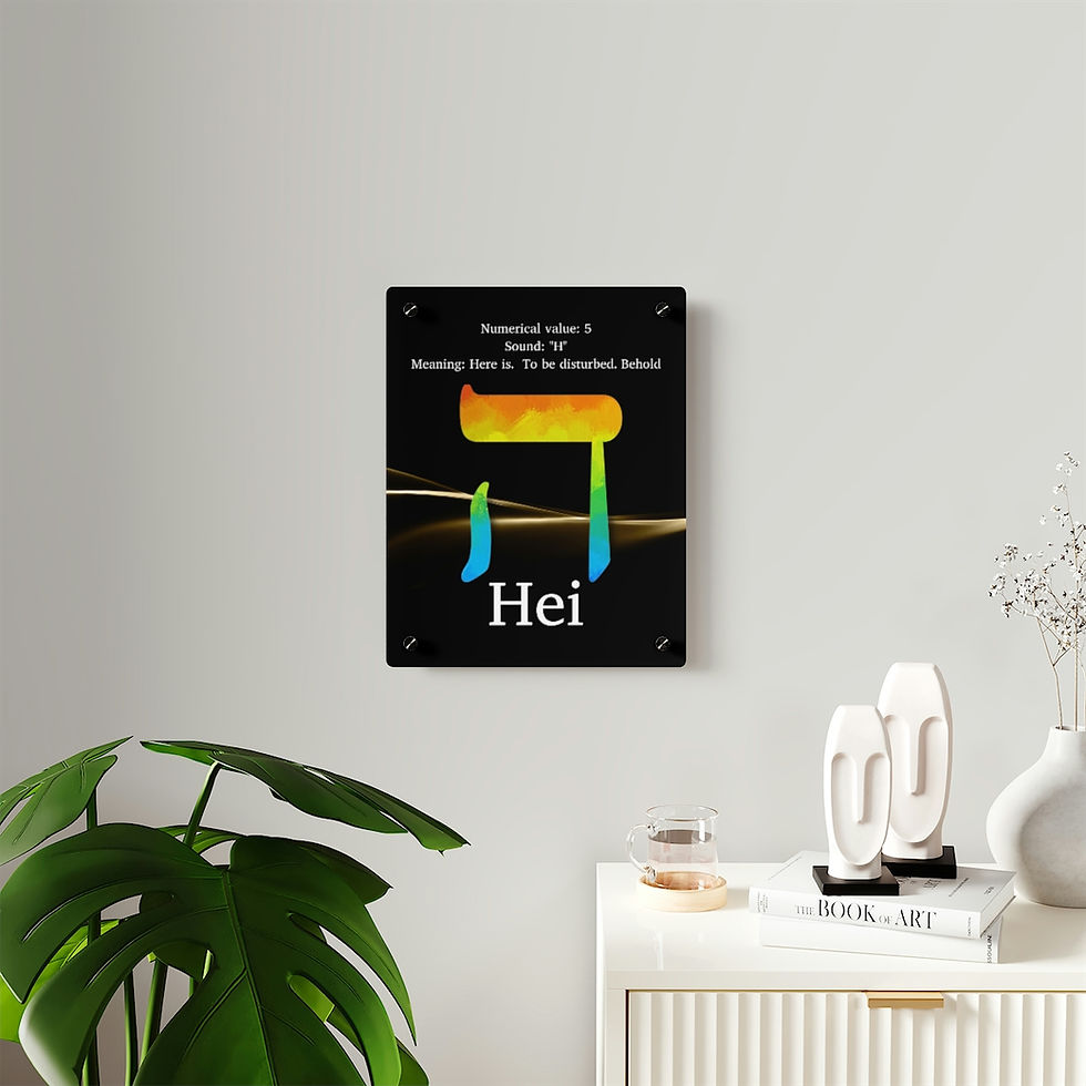 Thumbnail: Hei - The Alef Bais Collection Acrylic Wall Art 