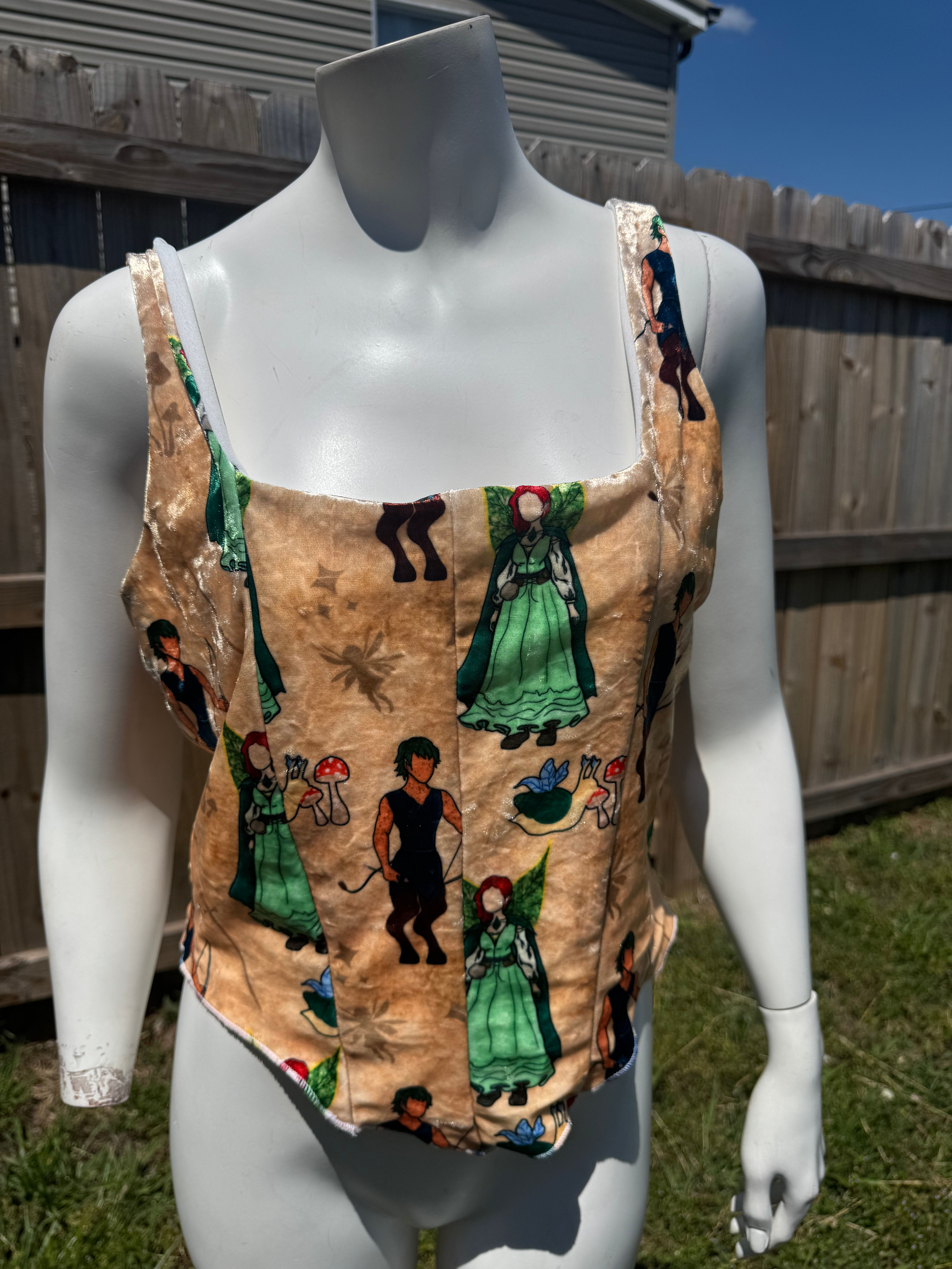 Rts Renfaire EXCLUSIVE  faux Corset crop 