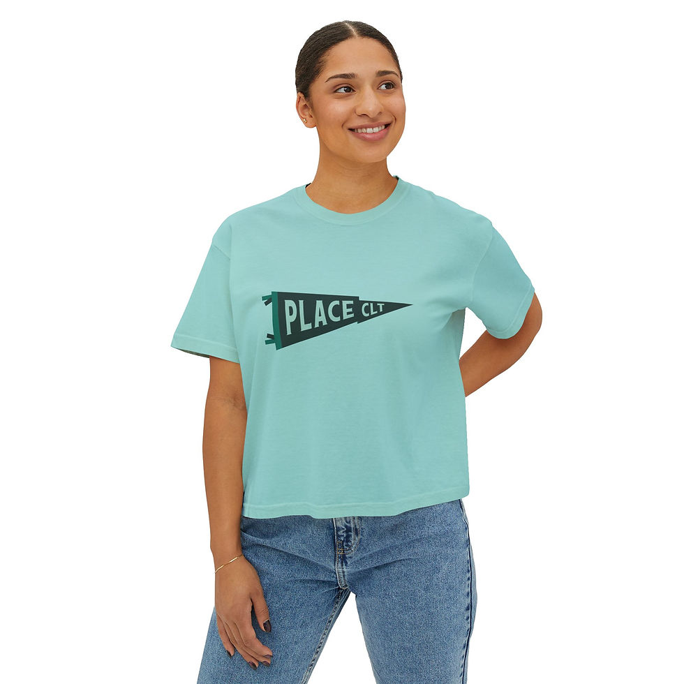 Thumbnail: PlaceCLT Pennant Women's Boxy T-Shirt