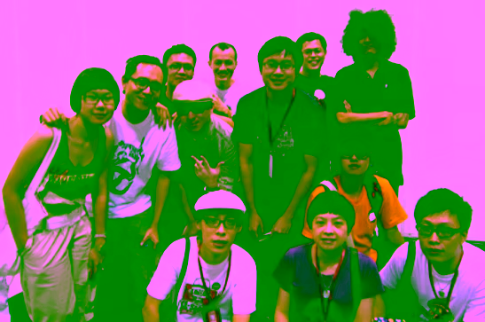 星加坡遇上的漫畫家朋友，很久不見了