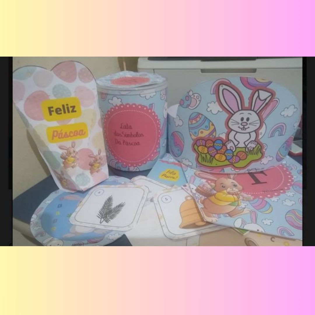 PACOTE DA PÁSCOA - SIMBOLO DA PÁSCOA NA LATA