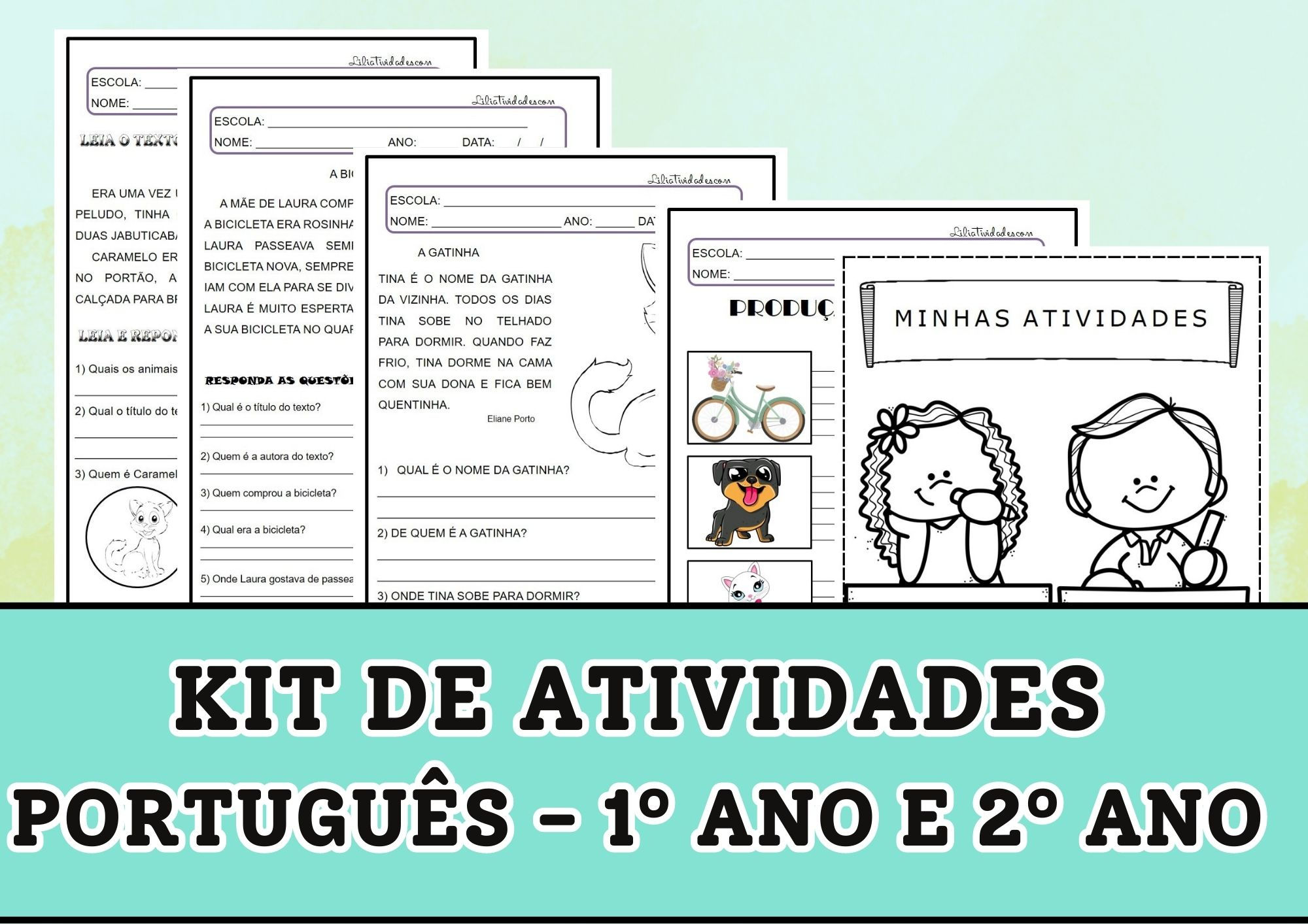 kit de atividades - textos e interpretação