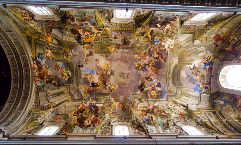 Andrea Pozzo's magnificent frescoed ceiling