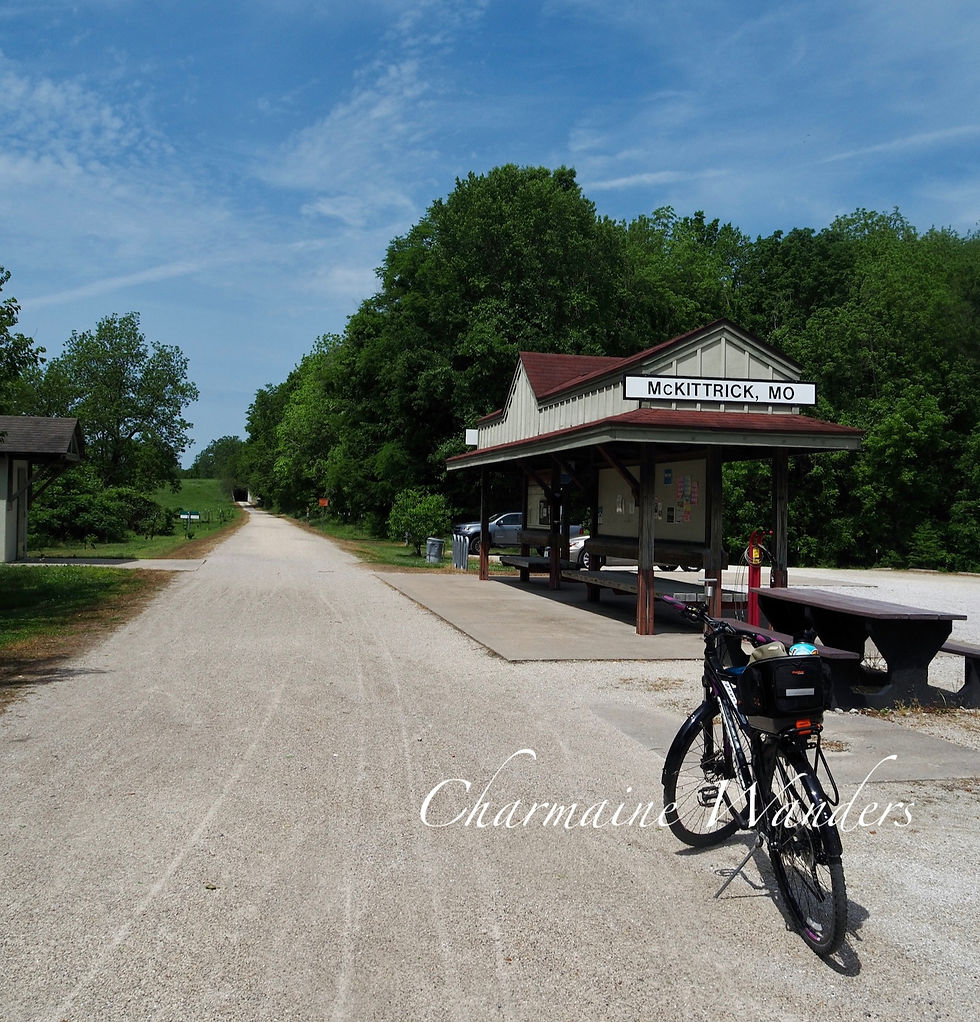 One of the trailheads in Hermann Missouri of the Katy Trail