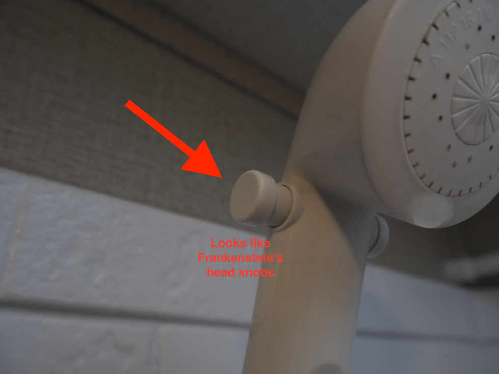 Shower knob that regulates water