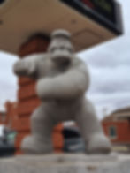 Bluto statue in Chester, IL